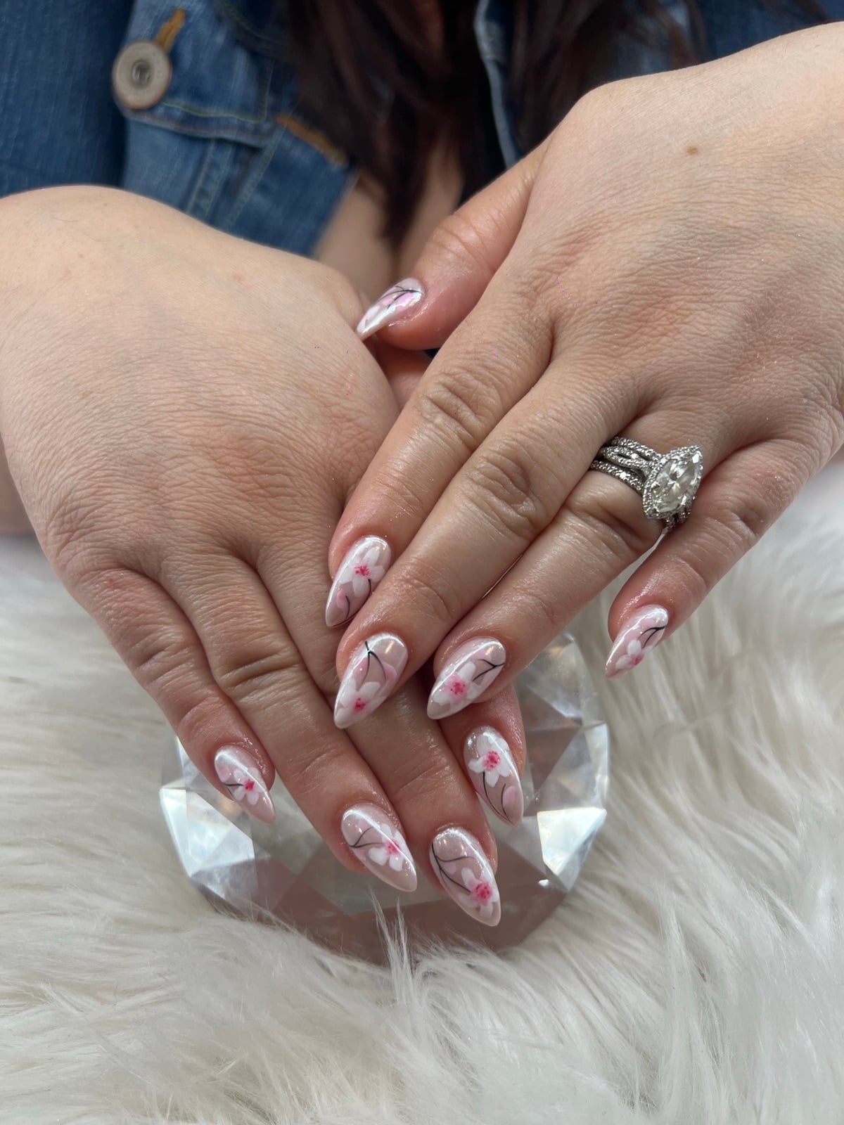 Cherry blossom nail art